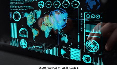 Connection network visualization showing global connection, network communication, digital connection analytic. Connect networks tool support real-time insight and improve connection system. Thunk