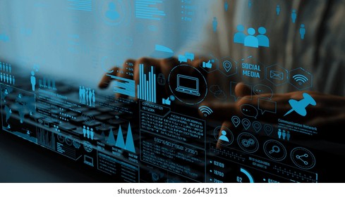 Connection network visualization showing global connection, network communication, digital connection analytic. Connect networks tool support real-time insight and improve connection system. Thunk