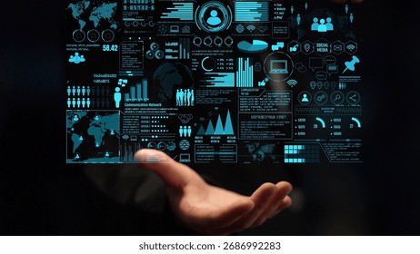 Connection network visualization showing global connection, network communication, digital connection analytic. Connect networks tool support real-time insight and improve connection system. Thunk