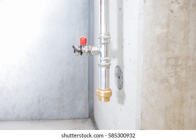 Connection Point Of An Emergency Indoor Sprinkler System