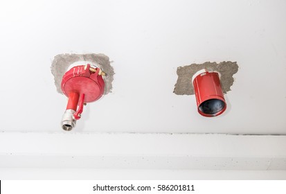 Connection Point Of An Emergency Indoor Sprinkler System