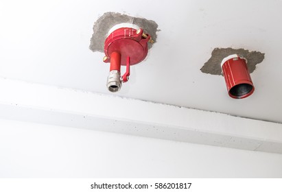 Connection Point Of An Emergency Indoor Sprinkler System