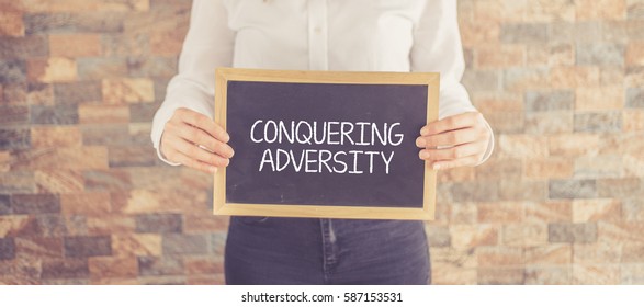 CONQUERING ADVERSITY CONCEPT