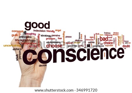 Conscience word cloud