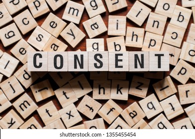Consent word concept - Shutterstock ID 1355455454