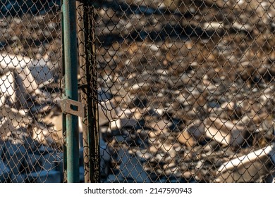 The Consequences Of A Fire In An Old Wooden Country House. Ashes And Burnt Boards Close-up. A Fire In A Residential Wooden House Due To Arson Of Dry Grass.