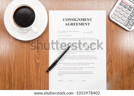 consignment agreement document