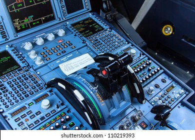 Console of a cockpit with its instruments - Powered by Shutterstock