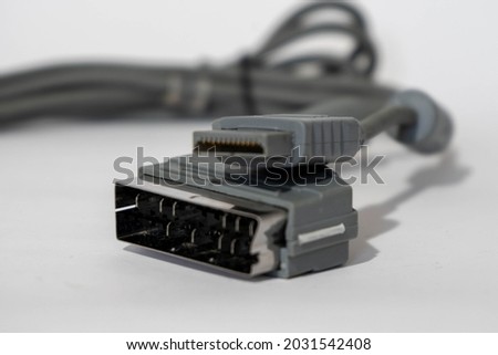 Console Grey Video Game Cable