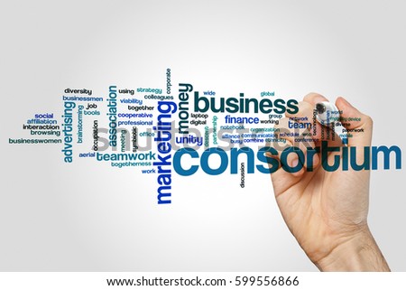 Consortium word cloud concept
