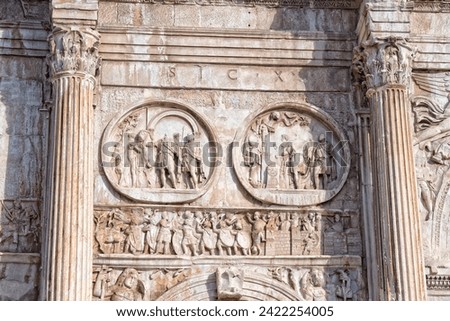 constantine arc detail in rome