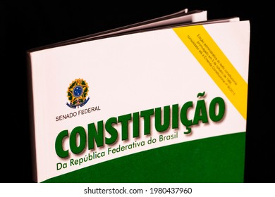 Constitution of the Federative Republic of Brazil, CRFB, 1988. Brazilian constitution. - Shutterstock ID 1980437960