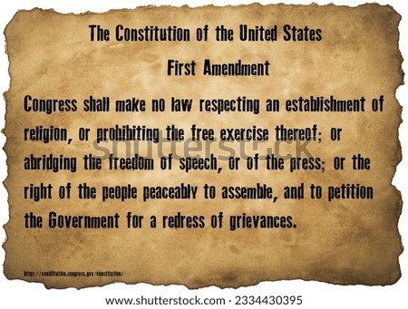 
Constitution of the United States is the fundamental governing document of the United States of America. It outlines the structure of the federal government and provides the framework for its powers. 商業照片 © 
