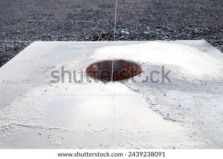 a constrcution site foundation background