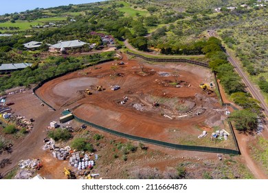 Construction Of Amphitheater At Manele On Lanai