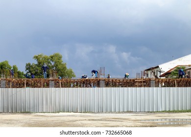 construction area, people are working at construction area, site workers construction, mason worker site