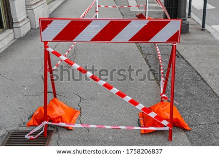 Image, Stock Photo barrier Autumn