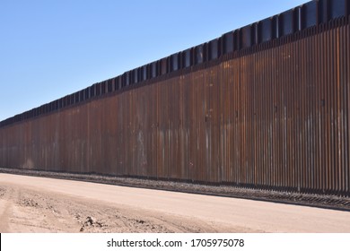 Construction Of The Border Wall Along The US/Mexico International Border (Arizona, USA)