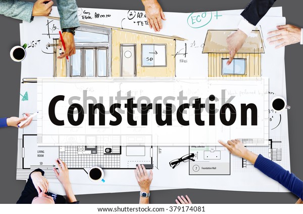 Construction Build Architecture Design Concept Stock Photo 379174081 ...