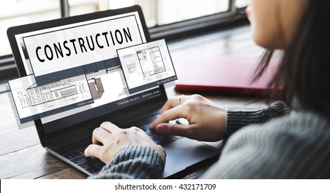 Construction Build Layout Blueprint Creativity Concept