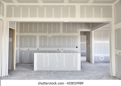 Construction Building Industry New Home Construction Interior Drywall Tape And Finish Details