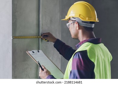 Construction concept , Foreman officer inspector defect about engineer architect work home building before complete project - Shutterstock ID 2188114681