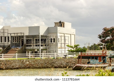 Construction condominium building.