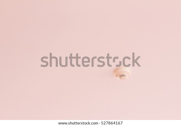 Construction Details Smoke Detector Installed On Stock Photo