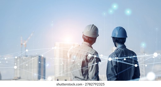 Construction Engineers and Digital Network Concepts