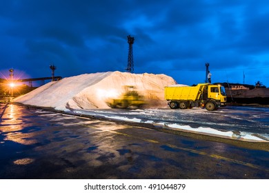 Construction Equipment On Nightshift