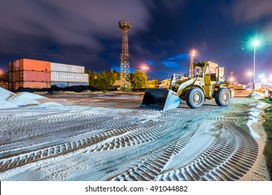 Construction Equipment On Nightshift