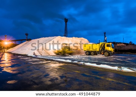 construction equipment on nightshift