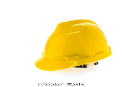 Construction hard hat - safety helmet isolated on white background - Shutterstock ID 301602176