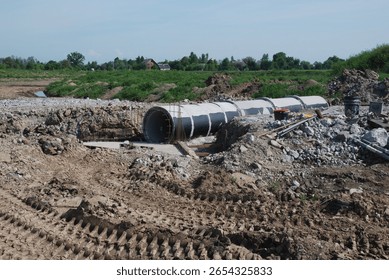 Construction of a highway culvert 