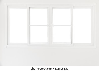 Construction Home Empty Room Interior Window Aluminum On Wall