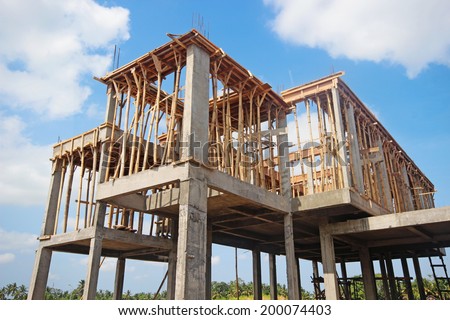 Construction of housing in a suburb