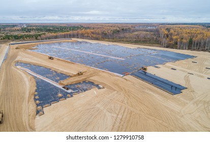 The Construction Of The Landfill And Installation Of Geomembrane