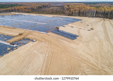 The Construction Of The Landfill And Installation Of Geomembrane