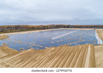 The Construction Of The Landfill And Installation Of Geomembrane