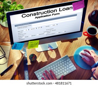Construction Loan Application Form Concept