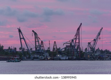 Construction of logistic pier