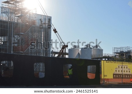 construction of a new Intel semiconductor wafer manufacturing foundry plant factory  in Arizona