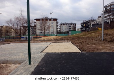 Construction of a new sports field - triple jump