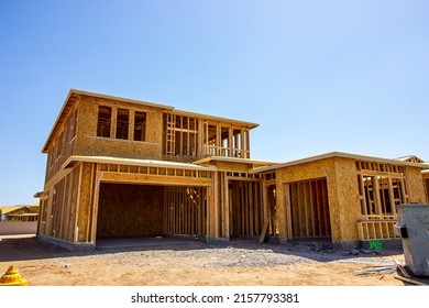 Construction New Two Story Home Stock Photo 2157793381 | Shutterstock