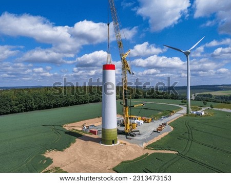 Construction of a new wind turbine for wind energy