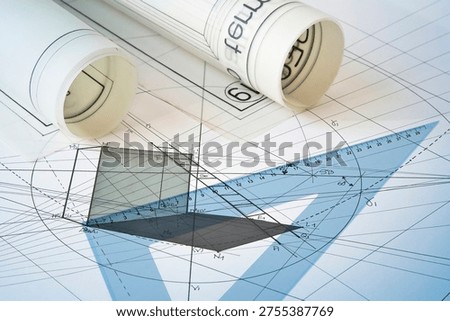 CONSTRUCTION OF POLYGONS AND THREE-DIMENSIONAL SOLIDS according to the rules of descriptive geometry before computer graphics