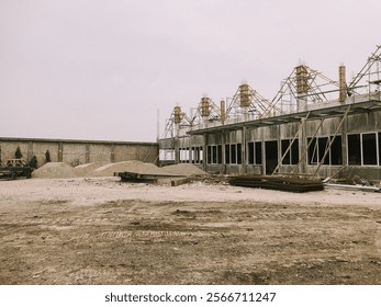 Construction in progress, progress in motion.