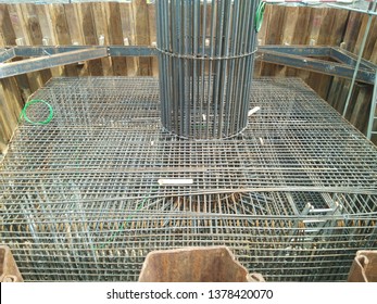 Construction Rc Pile Cap Using Cofferdam Stockfoto 1263719518 ...