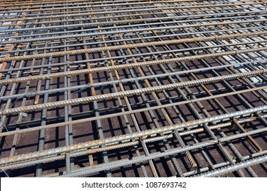 Construction Rebar Steel Work Reinforcement Conncrete Stock Photo (Edit ...