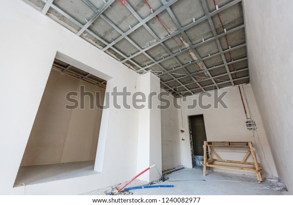 Construction Renovation Big Light Spacious Empty Buildings